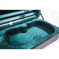 SKY 4/4 Full Size Acoustic Violin Oblong Case Lightweight with Hygrometer Black/Green