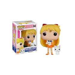 Funko POP Anime: Sailor Moon - Sailor Venus with Artemis Action Figure