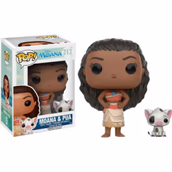Funko POP Disney: Moana - Moana & Pua Action Figure  Brown  Standard