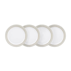 Denby Natural Canvas Plate Set, Cream, Medium, Set of 4