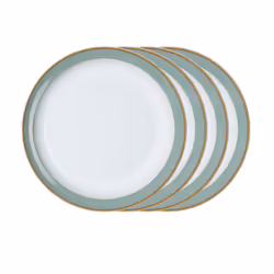 Denby Regency Green Set of 4 Dinner Plate Set One size