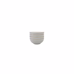 Denby Elements Light Grey 4 Piece Cereal Bowl Set