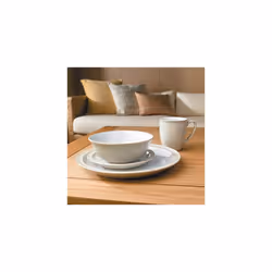 Denby 16048807 Linen 2 Piece Cereal Bowl Set , Cream