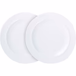 Denby 11048904 White By 2 Piece Medium Plate Set