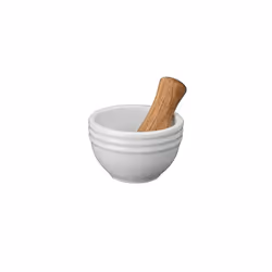 James Martin Cook Pestle & Mortar,Yellow,Weight: 450g, Length: 12.5cm, Width: 12.5cm, Depth: 8cm, Capacity: 590ml