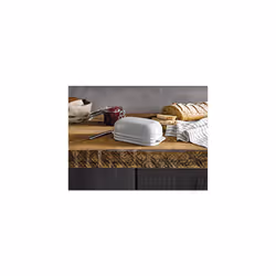 James Martin Cook Butter Box, 710g, Length: 20cm, Width: 10cm, Depth: 7cm, White