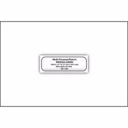Brother DK1204 Die-Cut Multipurpose Labels  3/4-Inch x 2-1/10-Inch  White  400/Roll