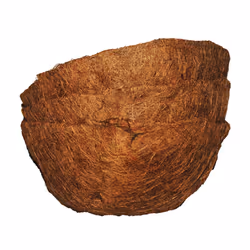 Basket Shaped Coco Fiber Replacement Liners 10 inch (3pk)