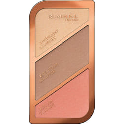 Rimmel London Sculpting Highlighter Palette, Coral Glow, 18.5 g