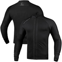 J.A.G. Mesh Motorcycle Shirt for Men with Protective C E Level 2 Padded Shields (US  Alpha  X-Large  Regular  Regular  Black)