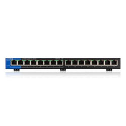 Linksys LGS116P-UK network switch Unmanaged L7 Gigabit Ethernet (10/100/1000) Power over Ethernet (PoE) Black