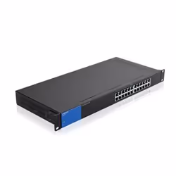 Linksys LGS124P-UK, Unmanaged, Gigabit Ethernet (10/100/1000), Power over Ethernet (PoE), Rack mounting, 1U