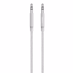 Belkin AV10164BT04-SLV, 3.5mm, Male, 3.5mm, Male, 1.2 m, Silver