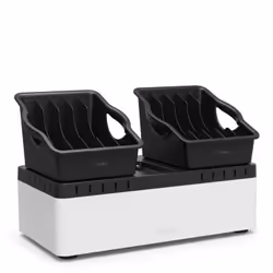 Belkin B2B160VF, Desktop & wall mounted, Black, White, Contact, Table, Wall, 2 drawer(s), 2.4 A