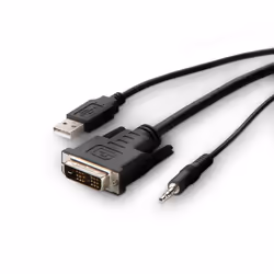 Belkin F1DN1CCBL-DH-10 KVM cable Black 3 m