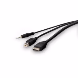 Belkin F1DN1CCBL-HH-6 KVM cable Black 1.8 m