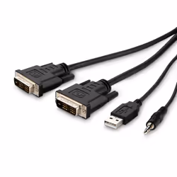 Belkin F1DN2CCBL-DH-10 KVM cable Black 3 m