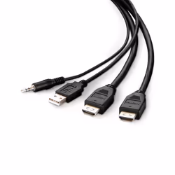 Belkin F1DN2CCBL-HH-10 KVM cable Black 3 m