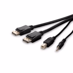 Belkin F1DN2CCBL-MP-10 KVM cable Black 3 m