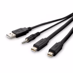 Belkin F1DN2CCBL-MP-6 KVM cable Black 1.8 m