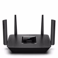 Linksys MR8300, Wi-Fi 5 (802.11ac), Tri-band (2.4 GHz / 5 GHz / 5 GHz), Ethernet LAN, Black, Tabletop router