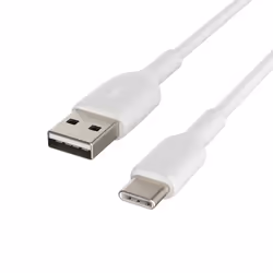 Belkin CAB001BT0MWH, 0.15 m, USB A, USB C, White