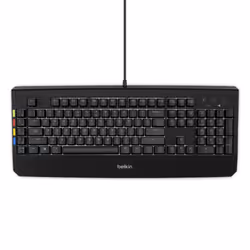 Belkin F1DN008KBD keyboard USB QWERTY English Black