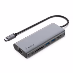 Belkin AVC008BTSGY laptop dock/port replicator USB 3.2 Gen 1 (3.1 Gen 1) Type-C Black, Grey - Additional view 4