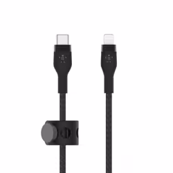 Belkin CAA011BT2MBK, 2 m, USB C, USB C/Lightning, Male, Male, Black