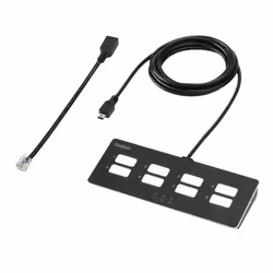Belkin F1DN-MOD-REM8, 3840 x 2160 pixels, 4K Ultra HD, Black