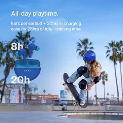 Belkin SoundForm Nano 2 Headphones Wireless In-ear Calls/Music Micro-USB Bluetooth Blue - Additional view 7