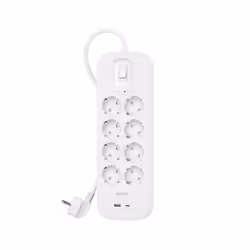 Belkin SRB003vf2M-V2, 900 J, 8 AC outlet(s), Type F, Type E, White, 2 m