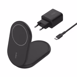 Belkin BoostCharge Headphones, Smartphone Black USB Wireless charging Fast charging Indoor