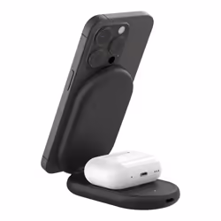 Belkin BoostCharge Headphones, Smartphone Black USB Wireless charging Fast charging Indoor