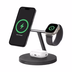Belkin WIZ032MYBK mobile device charger Headset, Smartphone, Watch Black USB Wireless charging Fast charging Indoor - Additional view 3