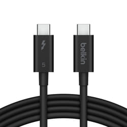 Belkin INZ005HQ1MBK Thunderbolt cable 1 m 120 Gbit/s Black