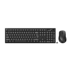 Belkin BBZ010UK keyboard Mouse included Universal RF Wireless + USB UK English Black