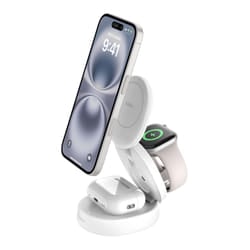 Belkin WIZ034KQWH mobile device charger Headset, Smartphone, Smartwatch White USB Wireless charging Fast charging Indoor