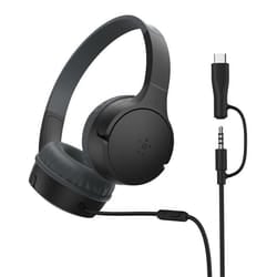 Belkin SoundForm Mini Headset Wired Head-band Calls/Music USB Type-C Black