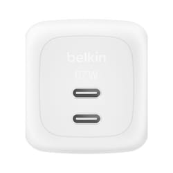 Belkin CARGADOR 67W DUAL USB-C WITH PPS WH Universal White AC Fast charging Indoor
