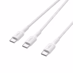 Belkin CAC004hq1.5MWH USB cable USB 2.0 1.5 m USB C 2 x USB C White - Additional view 3