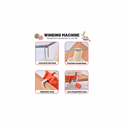 Yarn Winder, Knitting Yarn Ball Winder,Knitting Wool Winder Holder, Swift Table Top Hand Operated Winder,Manual Wool Yarn Cone Ball Winder -