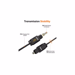 Optical Cable for Soundbar to TV 1m3FT Short Optical Audio Toslink Cable for SPDIF Sound Bar Smart TV Home Theater PS4 Xbox Stereo System