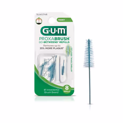 GUM Proxabrush Go-Betweens Refills - Tight - Compatible with GUM Permanent Handle -Reusable Interdental Brushes for Tight Tee ...