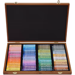 Mungyo Gallery Soft Oil Pastels Wood Box Set of 72 - Assorted Colors