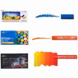 Mungyo Gallery Soft Oil Pastels Wood Box Set of 72 - Assorted Colors