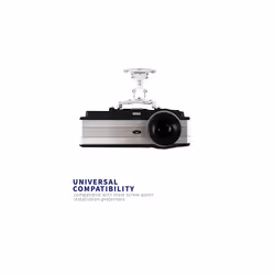 VIVO Universal Adjustable Ceiling Projector, Projection Mount Extending Arms Mounting Bracket, White, MOUNT-VP01W