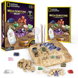 NATIONAL GEOGRAPHIC Mega Gemstone Dig Kit Â Excavate 15 Real gems