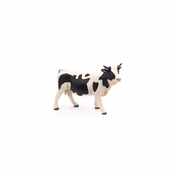 Papo Black and White Cow Figure, Multicolor