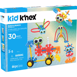 Kid K'NEX Build A Bunch Set for Ages 3+, Construction Educational Toy, 66 Pieces